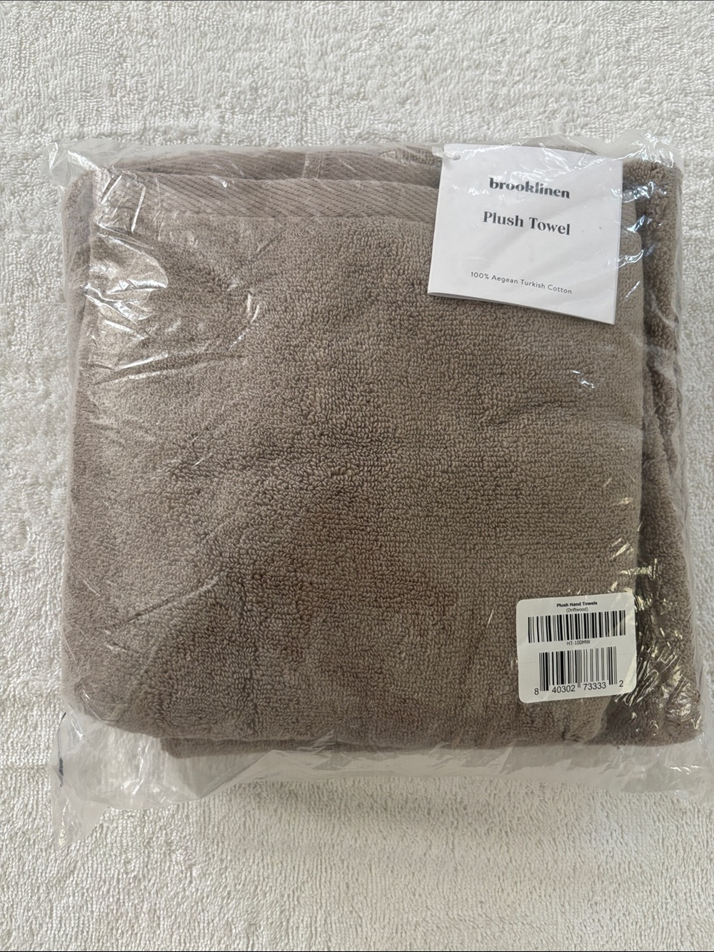 Brooklinen Plush Towel in Driftwood
